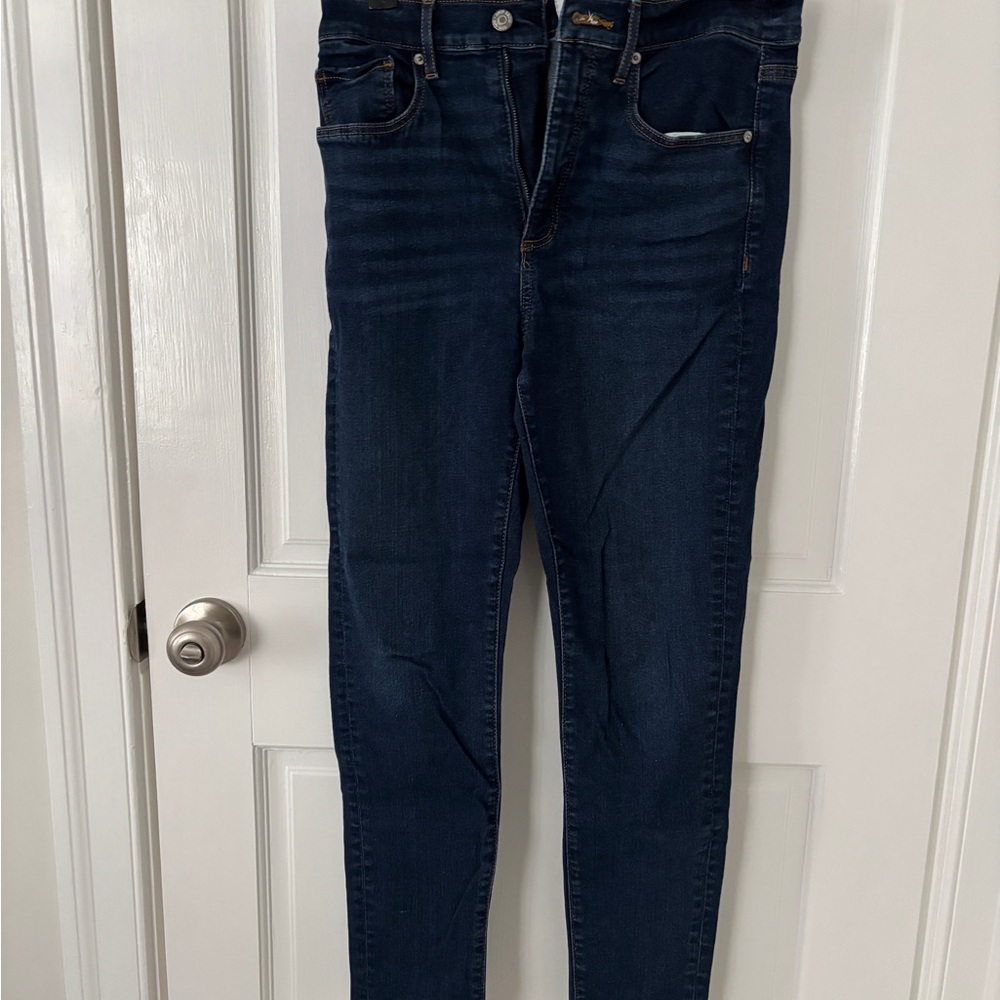 LOFT Women's Dark Blue Skinny Jeans